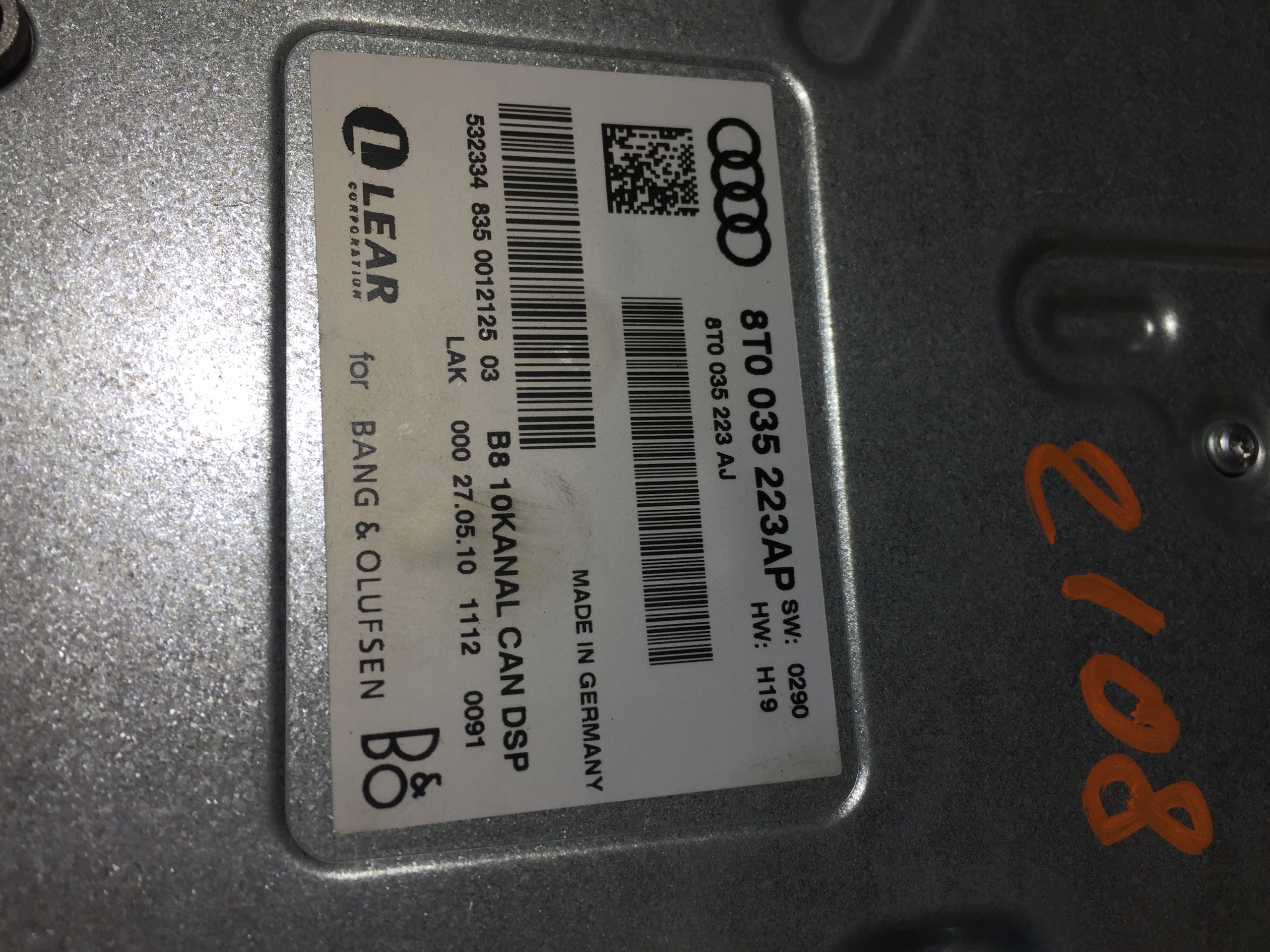 A4 B8 A5 8T AMPLIFICATORE bang OLUFSEN 8T0035223AP