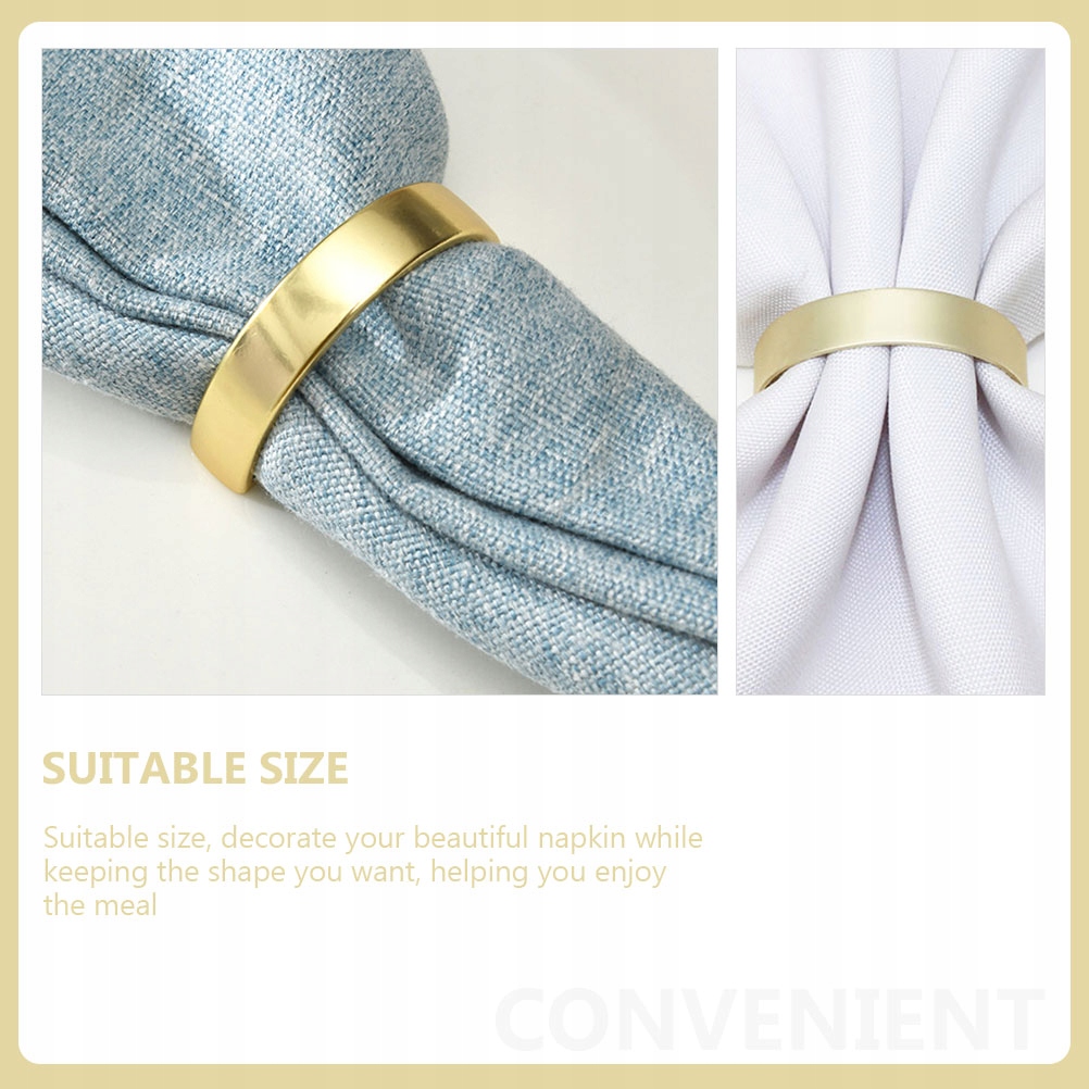 PIERŚCIONKI NA SERWETKI WESELNE SERWETKA Z JELENIEM 6 SZT Marka bez marki