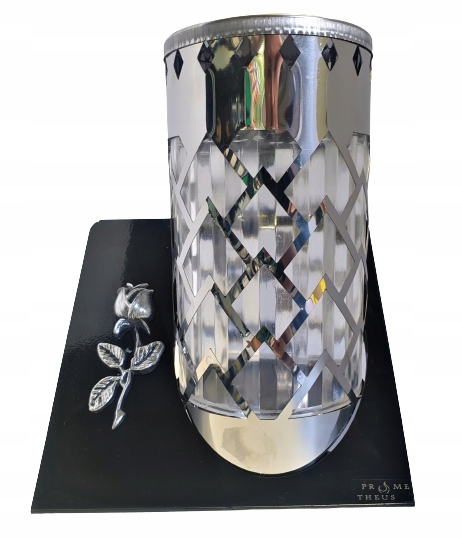 ZNICZ NOWOCZESNY ZE STALI ARTYSTYCZNY TUBA METAL Typ led