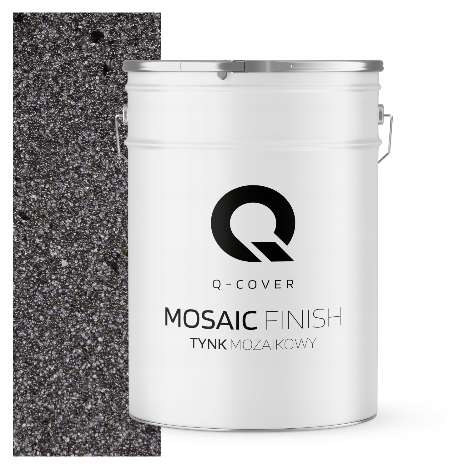 Mozaiková pryskyřičná omítka 25 kg vnitřní šedá tmavá s černou slídou M45
