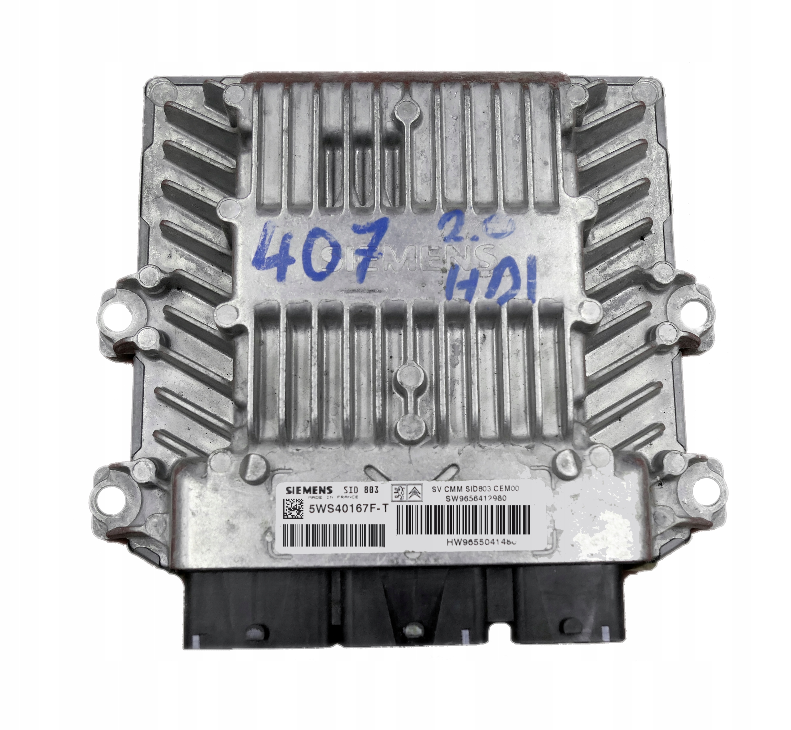 5WS40167FT - КОМПЬЮТЕР PEUGEOT 407 2.0 5WS40167F-T 9656412980