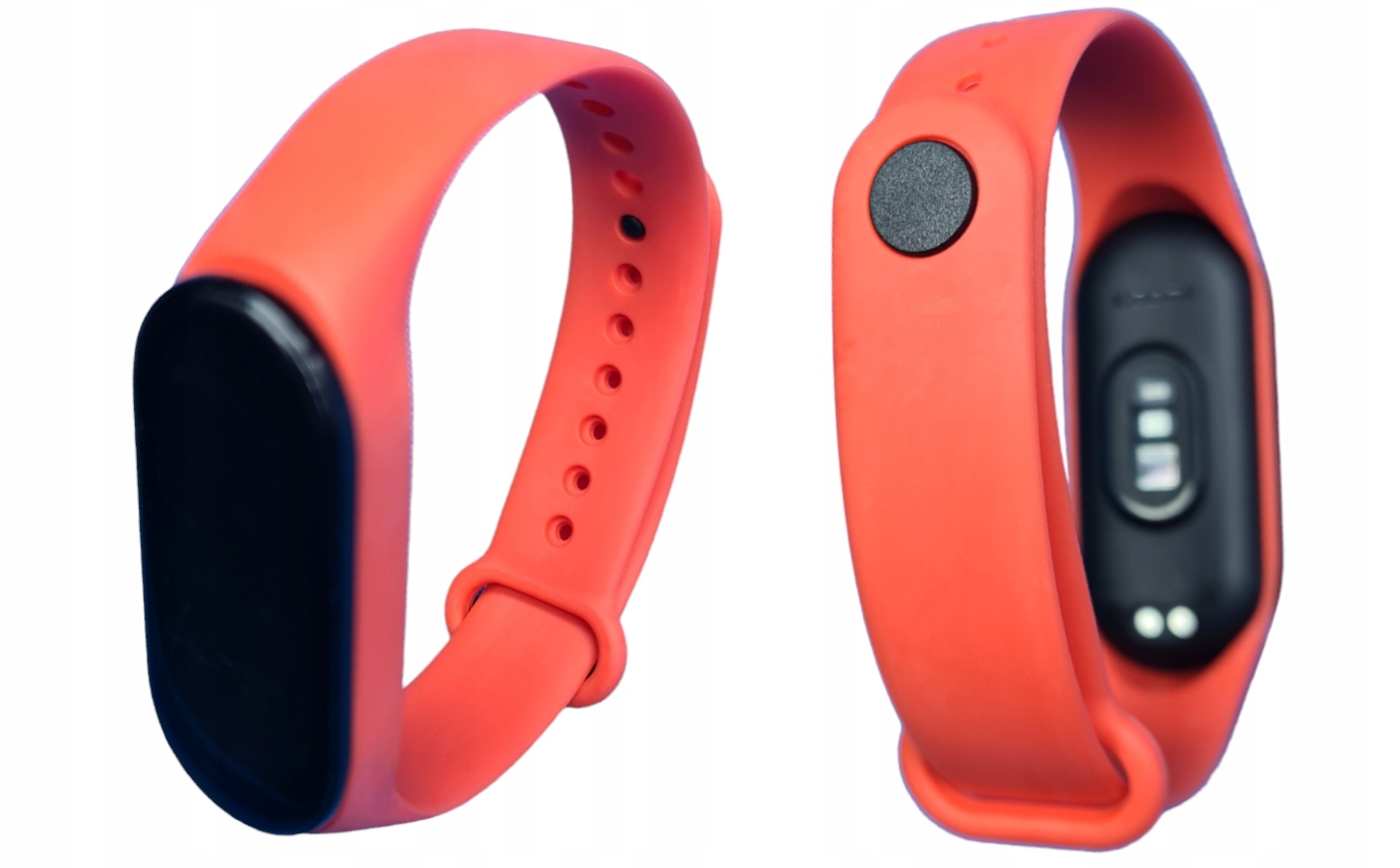 Czerwona Opaska Silikonowa do Xiaomi Mi Band 5 Pasek w Odcieniu Żywiołu