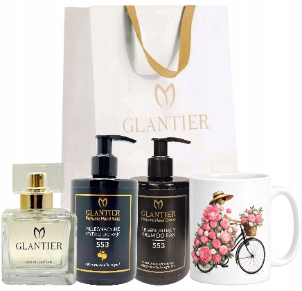 Glantier Zestaw na Dzień Babci 553 Perfumy Standard 3 produkty +Torebka