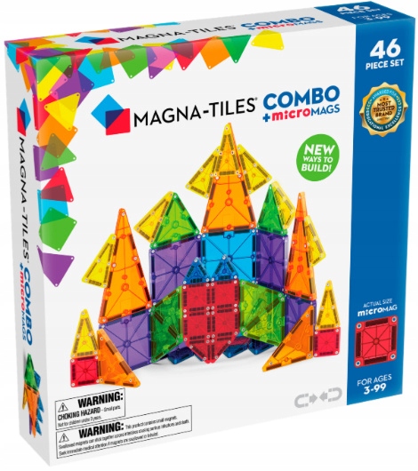 Magna-tiles Klocki Magnetyczne Combo microMAGS 46 el.