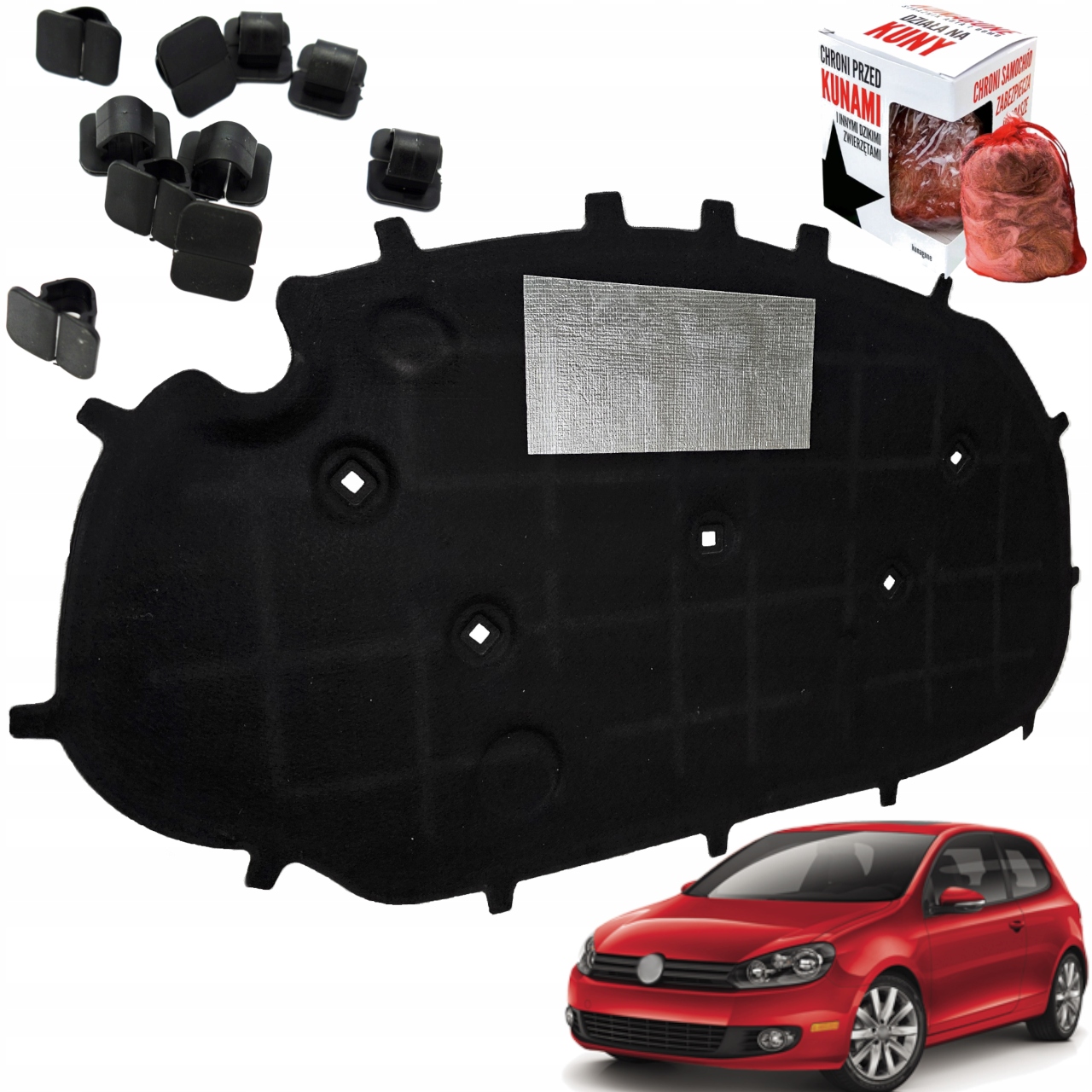 Odhlučnění kapoty Terminální Izolace antikuna Volkswagen Golf VI Tsi Hq