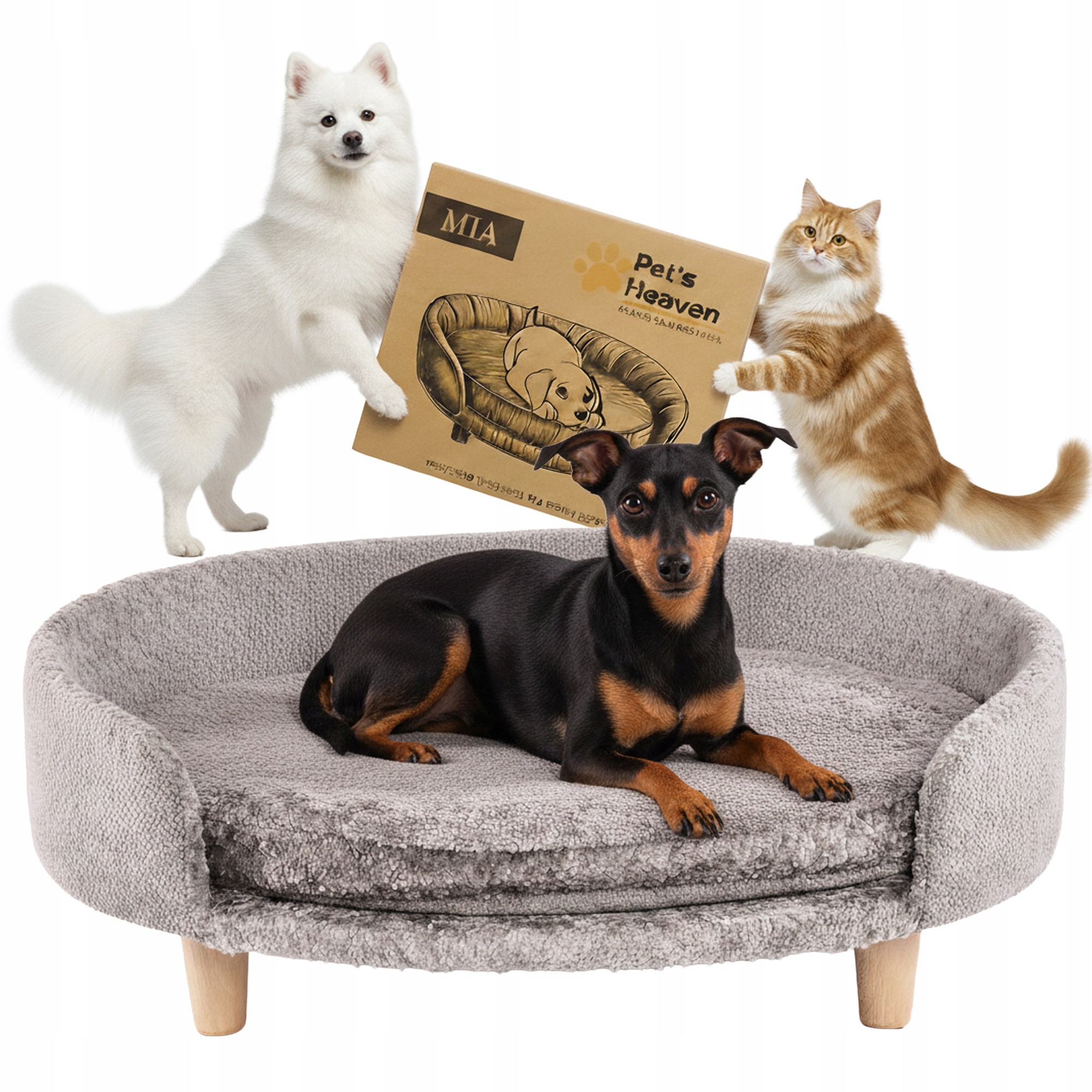 Legowisko L 53x44 dla Psa Kota kanapa dla zwierząt estetyczna i jakościowa