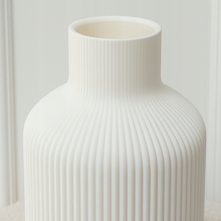 Wazon KAI - Biały - Nowoczesny - Duży - 23 cm - Status Artis Decor Wysokość produktu 23 cm