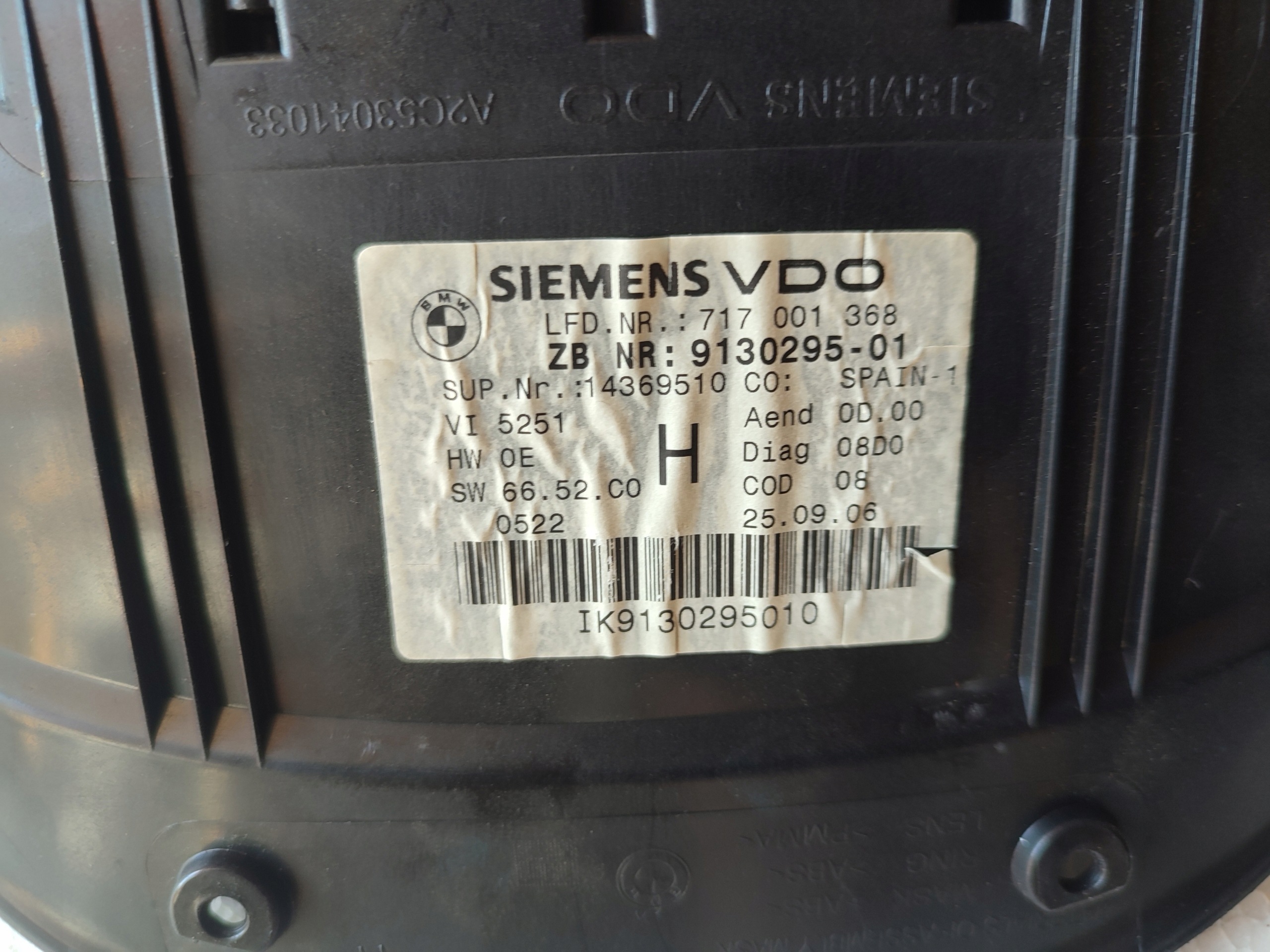 kilometar sat brzinomjer EUROPA BMW 3 E90 E91 9130295