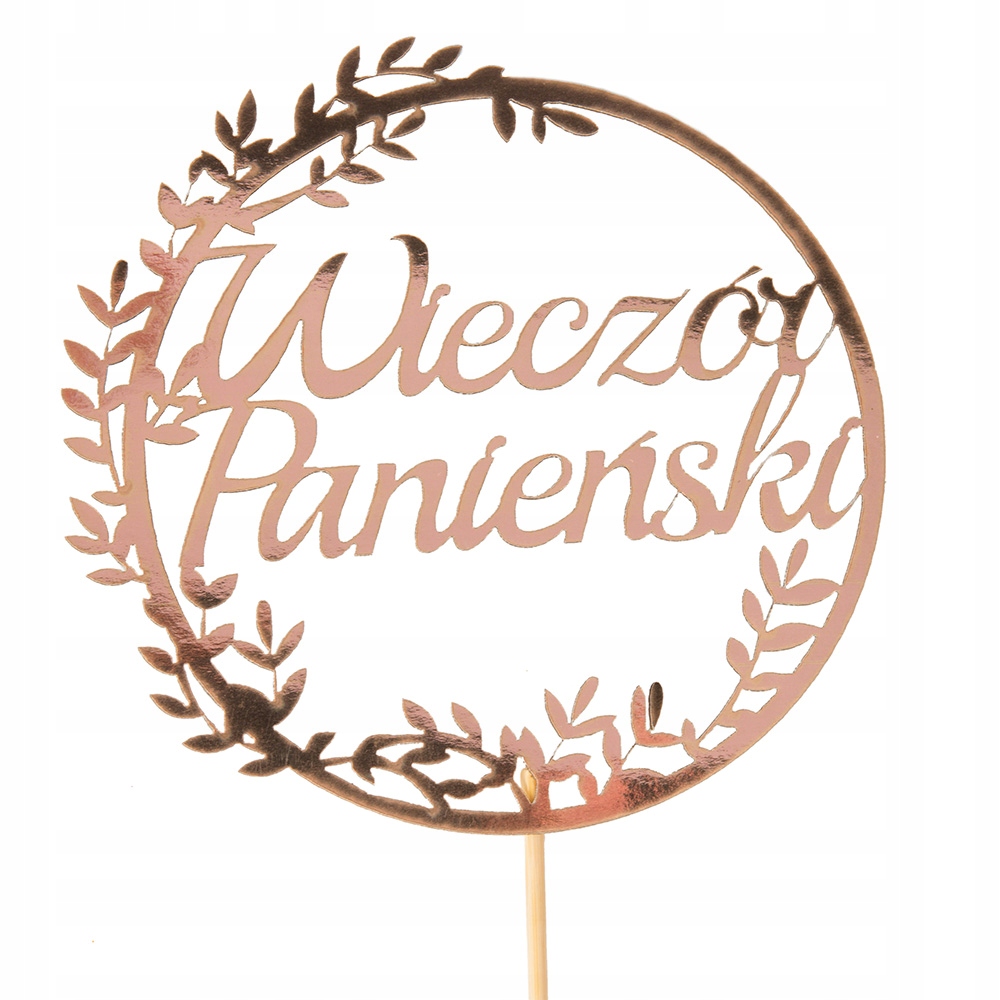 

Topper Duży Na Wieczór Panieński Ozdoba Rose Gold