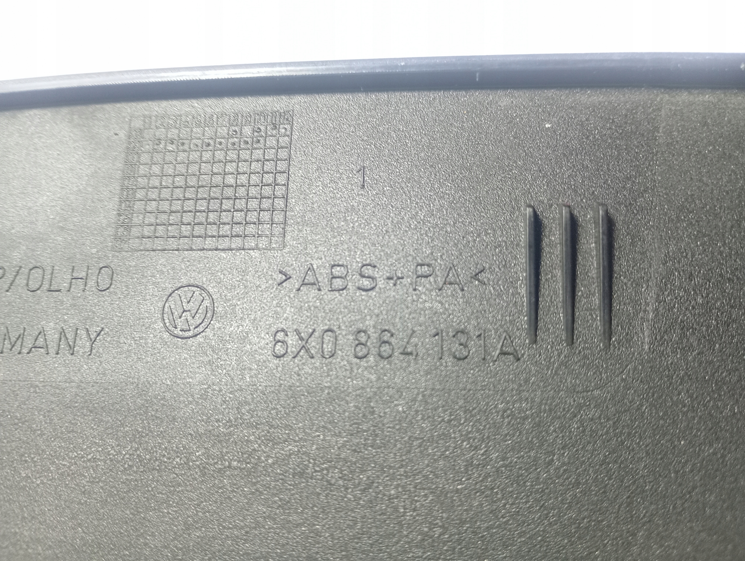 VW Lupo 98-05 passenger compartment plato OE 6X0864131