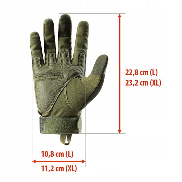 NC1798 RĘKAWICE TAKTYCZNE ZIELONE L NILS CAMP Kod producenta 15-02-425