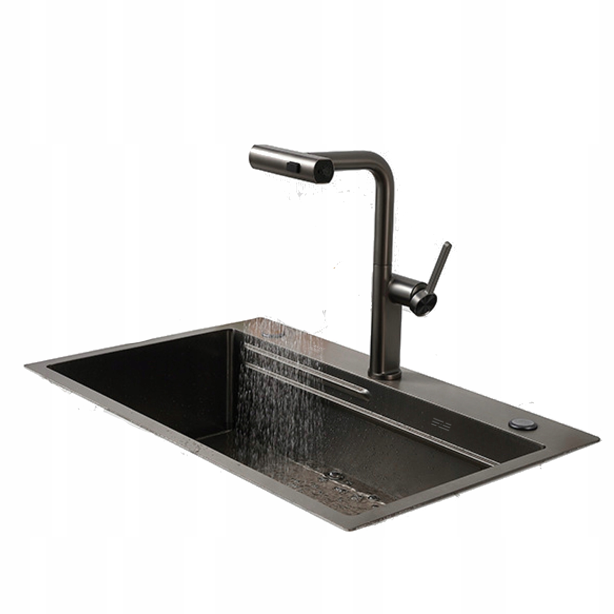 Jednokomorový Dažďový Drez Kuchynský Drez Sky Rain Pvd 75x45x23 cm