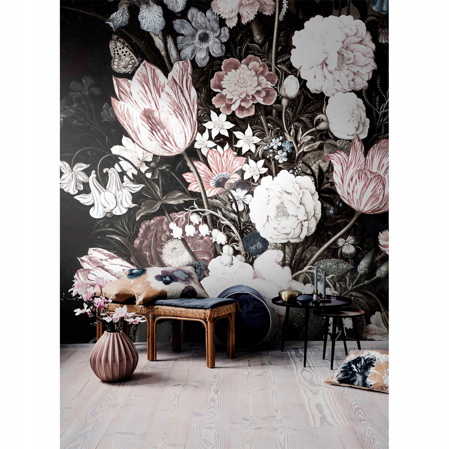

Foto tapeta samoprzylepna Vintage kwiaty 250x250cm