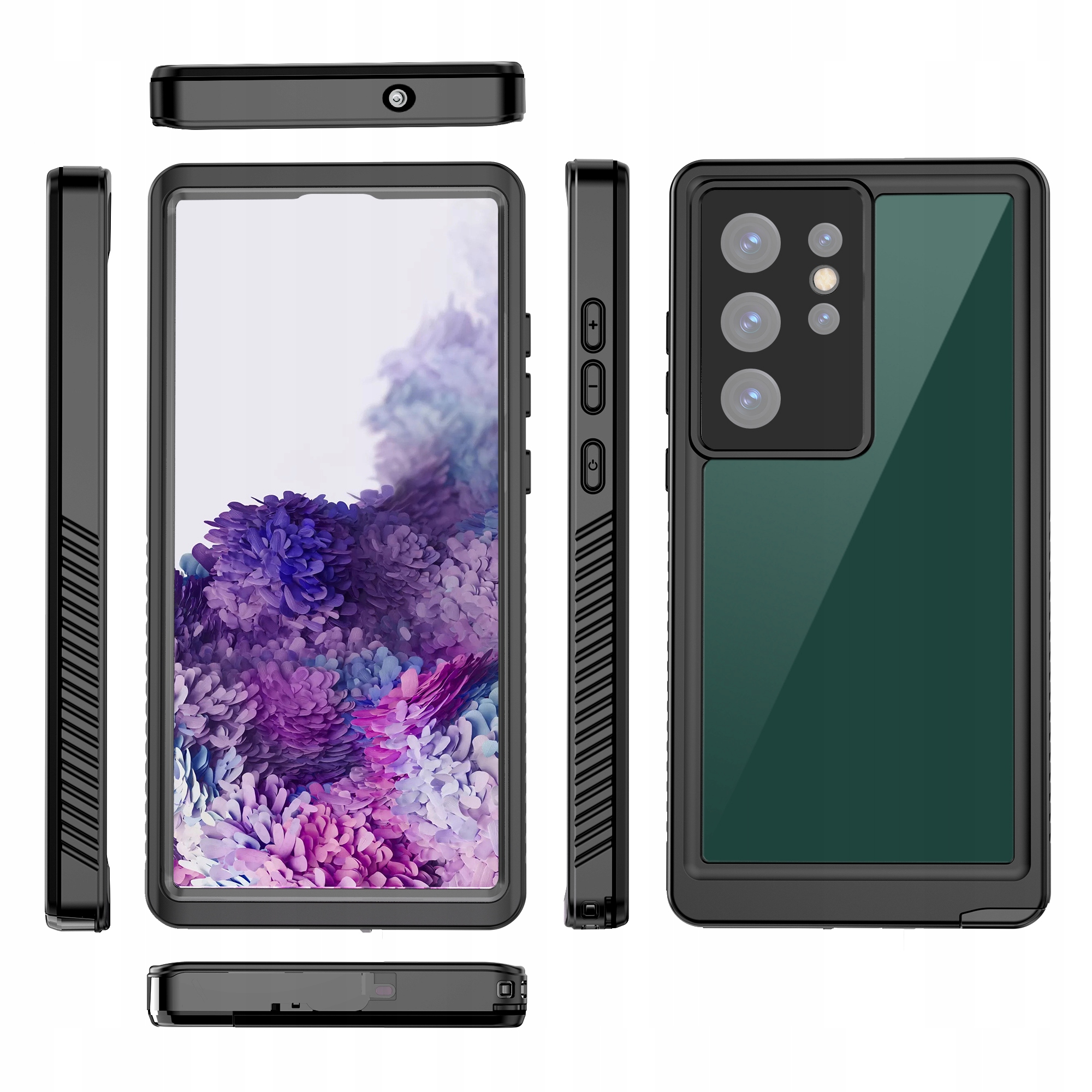 Pancerne Etui 360° Wodoodporne Wytrzymała Obudowa Samsung Galaxy S23 Ultra