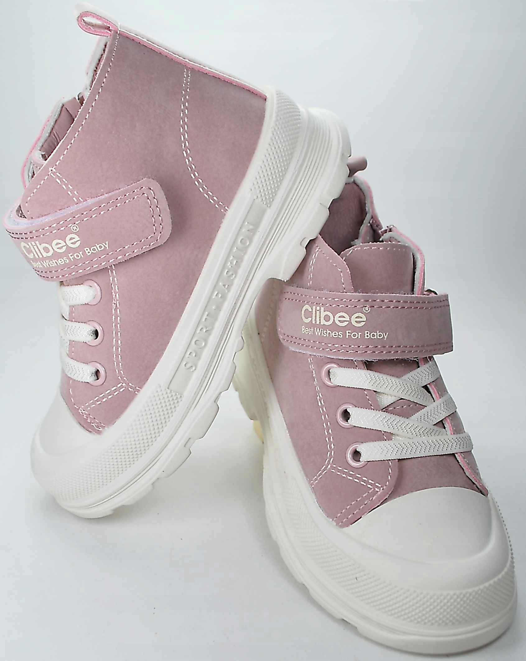 PUDROWY RÓŻ TRZEWIKI wkł. profil. skóra suwak r 29 Kod producenta P700