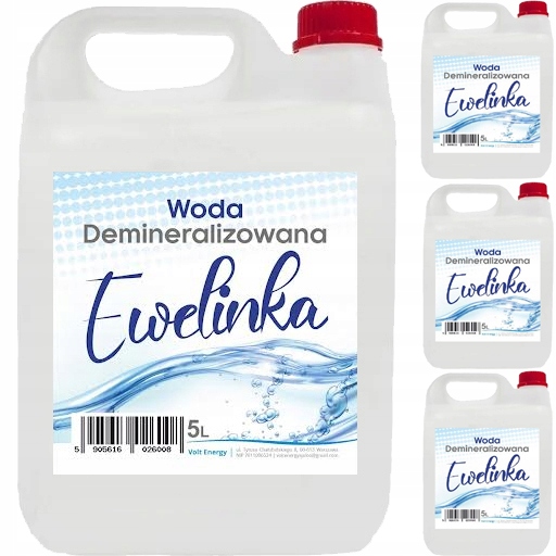Woda demineralizowana 4x 5L