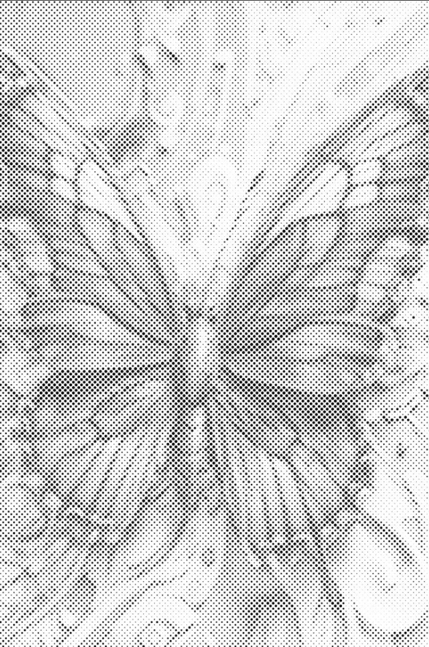 Tečkování Dotting Painting Motýl Modrý Květiny Motýli Velký 80x120cm