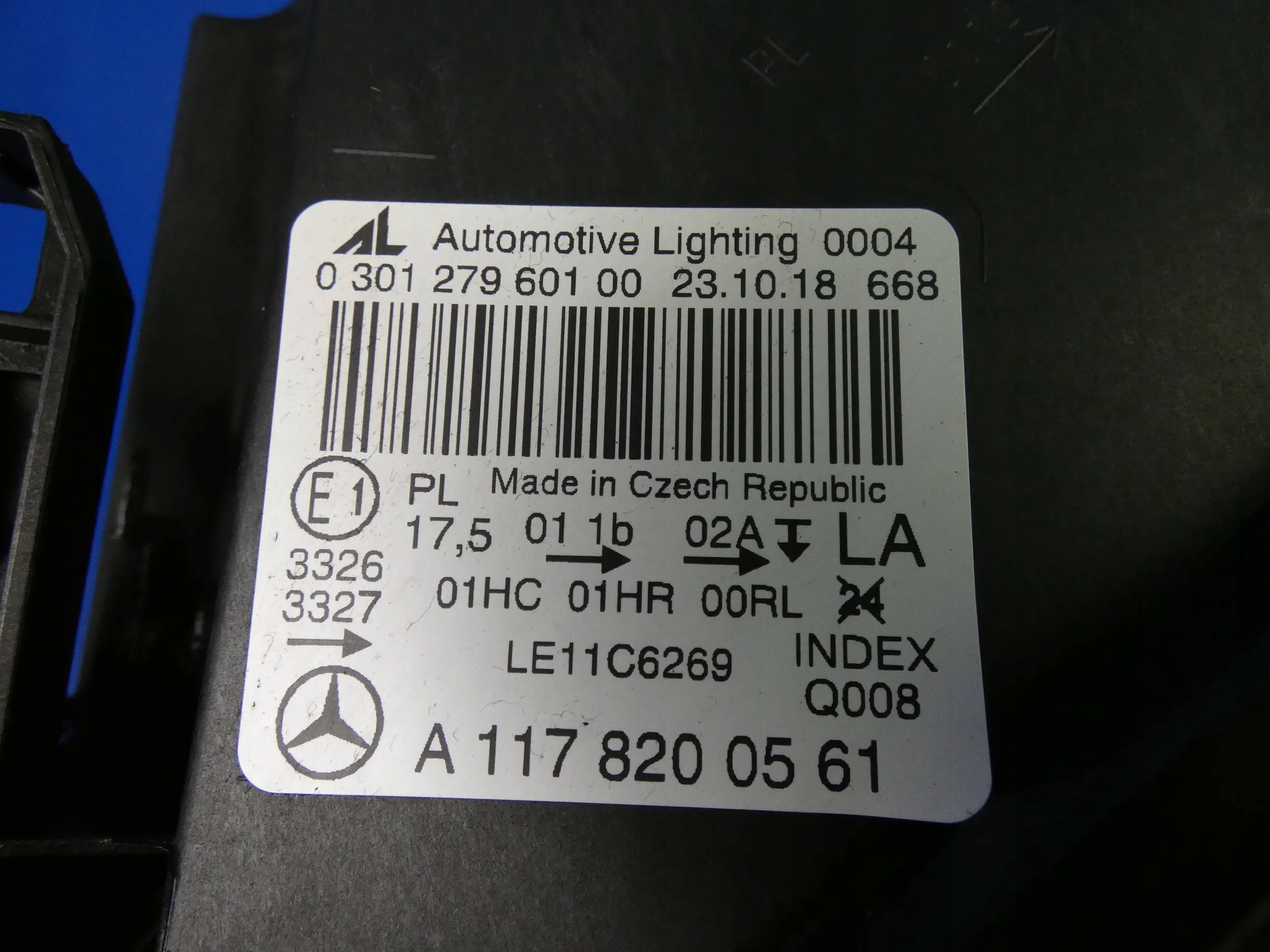 MERCEDES CLA W117 light left left front front WERSJA ANGIELSKA