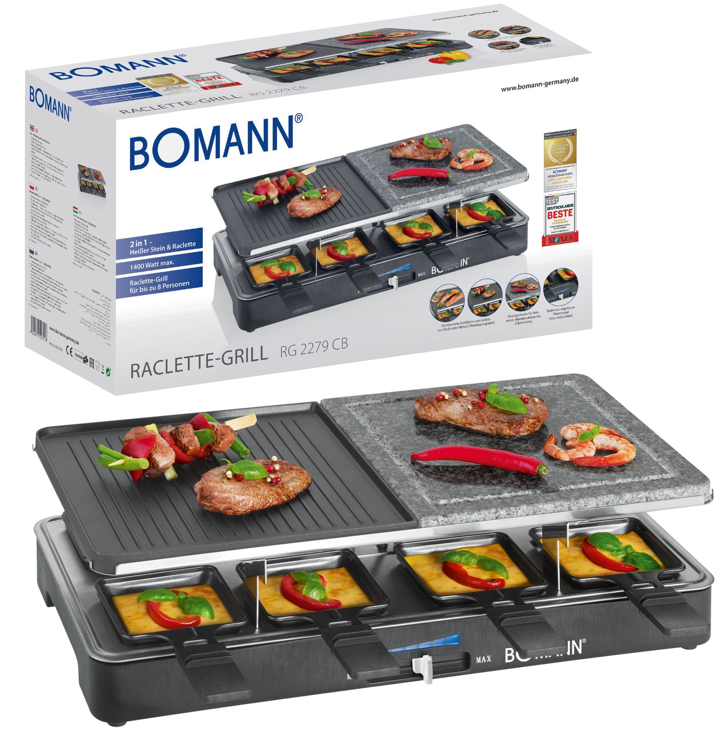 Grill Elektryczny Raclette Bomann Rg 2279 Cb