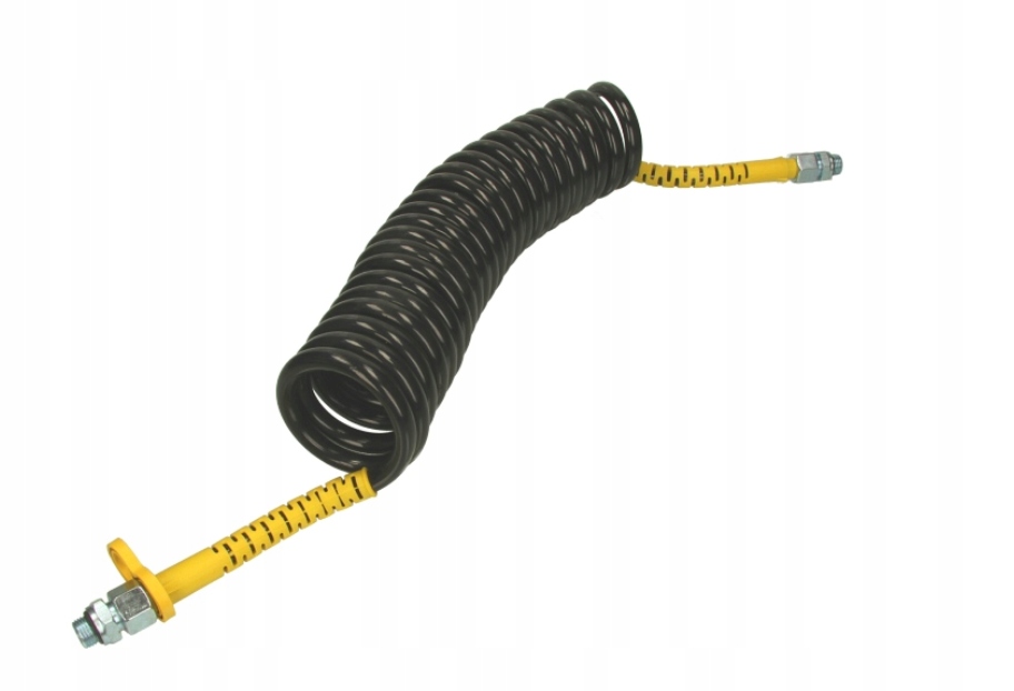 PRZEWÓD PNEUMATYCZNY PRZEWÓD SPIRALNY ŻÓŁTY M16X1,5 4,5M