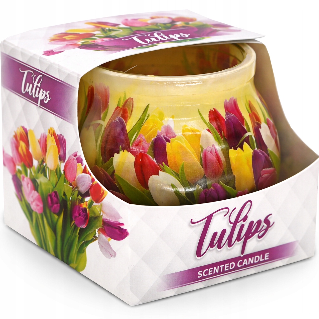 Świeca zapachowa parafinowa Miral 80 g TULIPS TULIPANY