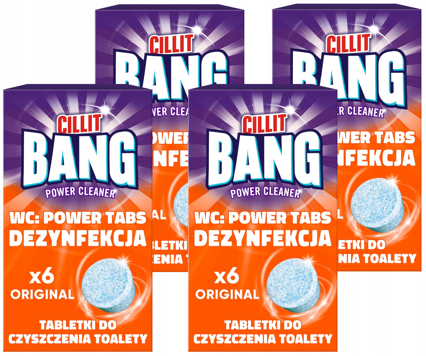 Levně Cillit Bang Wc kostka Tablety na čištění toalety Dezinfekce 24 kusů