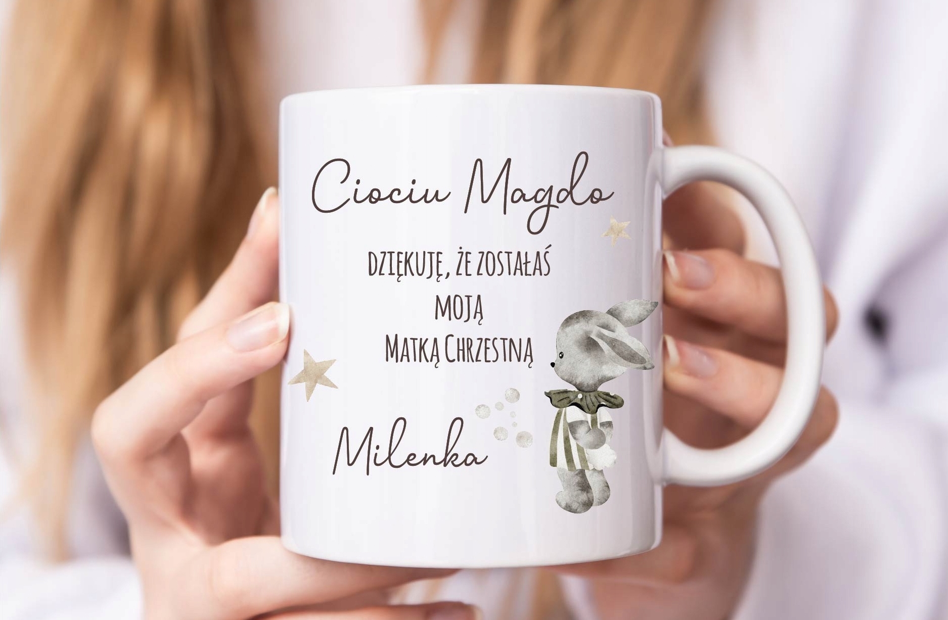 Kubek CHRZEST podziękowanie dla CHRZESTNYCH boho CHRZEST UPOMINEK w1 EAN (GTIN) 5905947114481