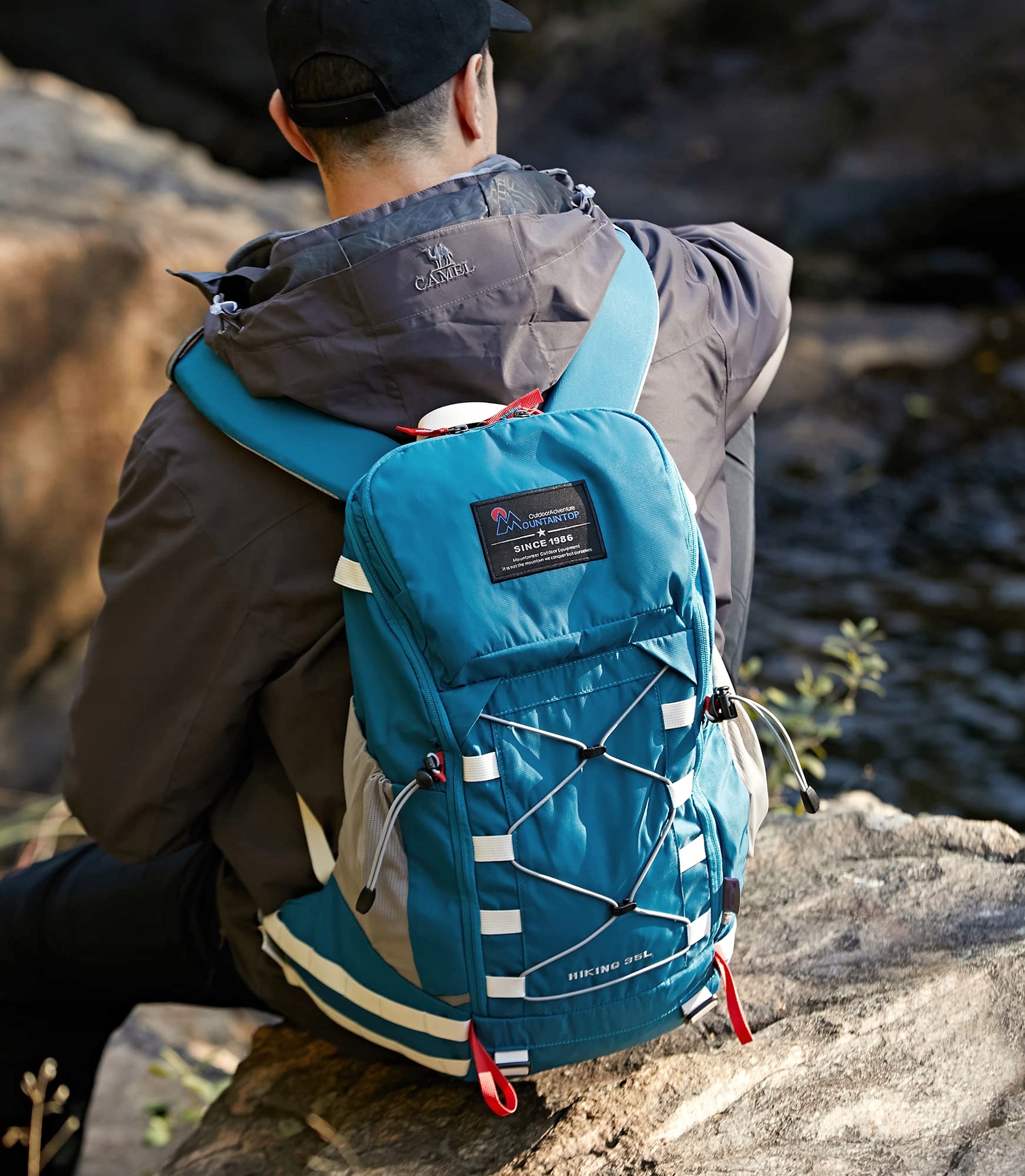 MOUNTAINTOP Plecak Turystyczny 35L Lekki Dla Mężczyzn i Kobiet Outdoor — miniatura 2