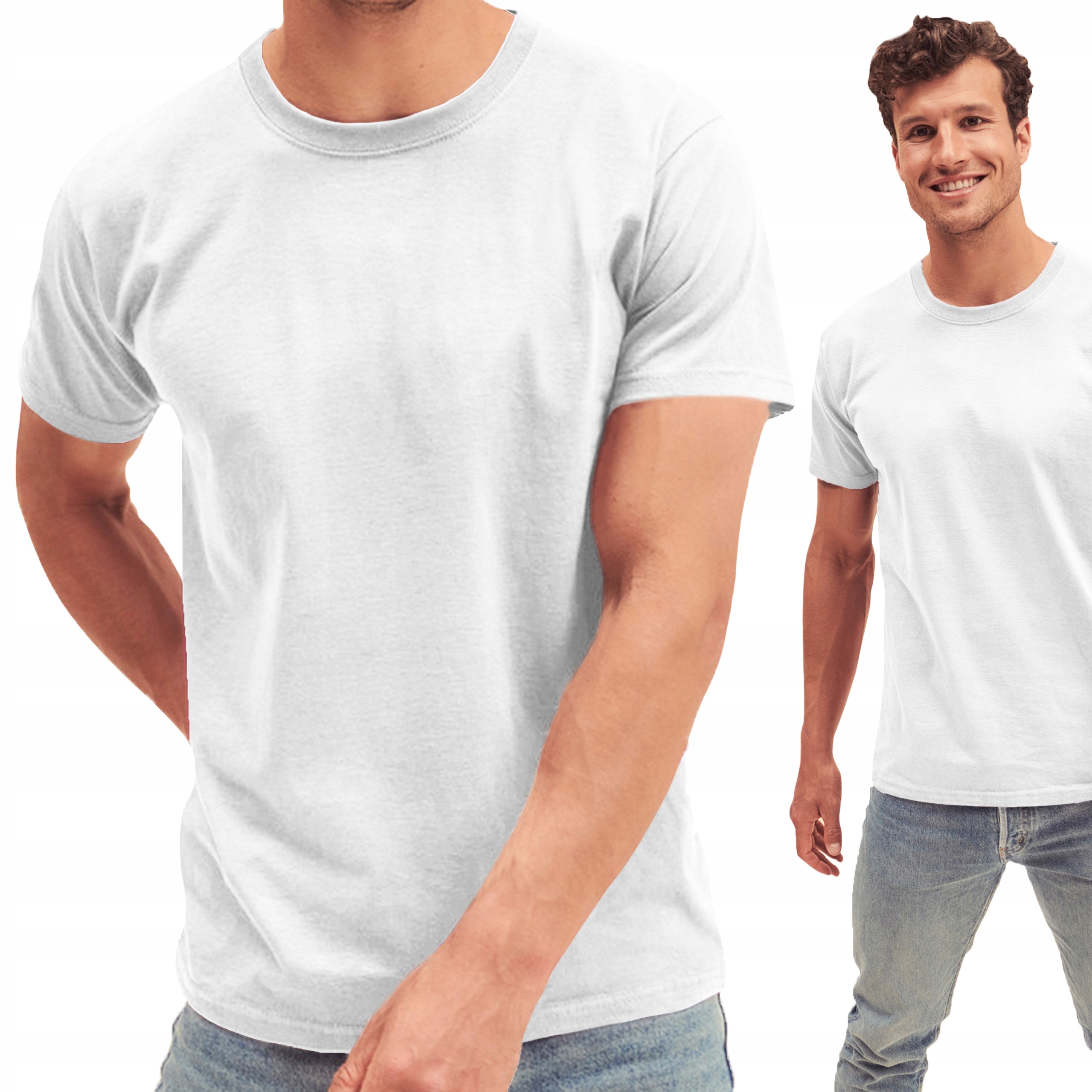

Koszulka Męska T-shirt 100% Bawełna Miękka