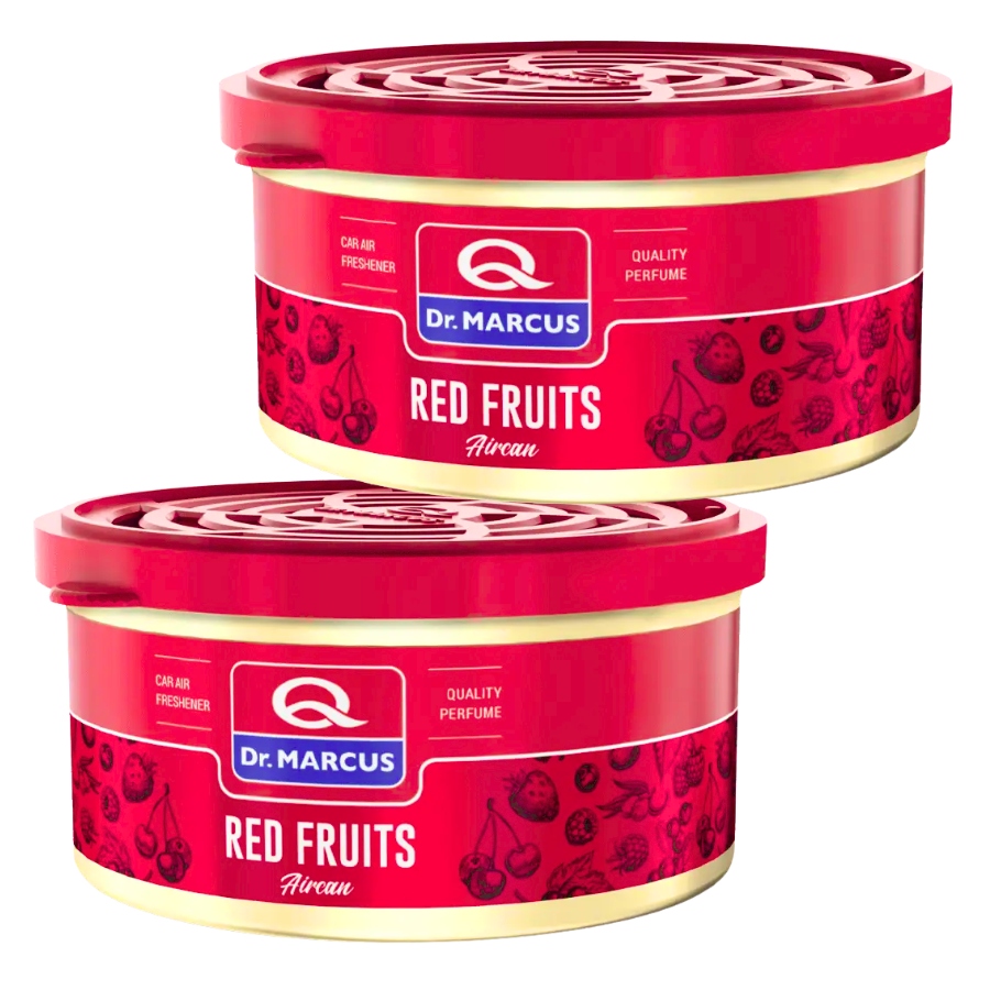 2x Zapach samochodowy w puszce Dr. Marcus Aircan (czerwone owoce)