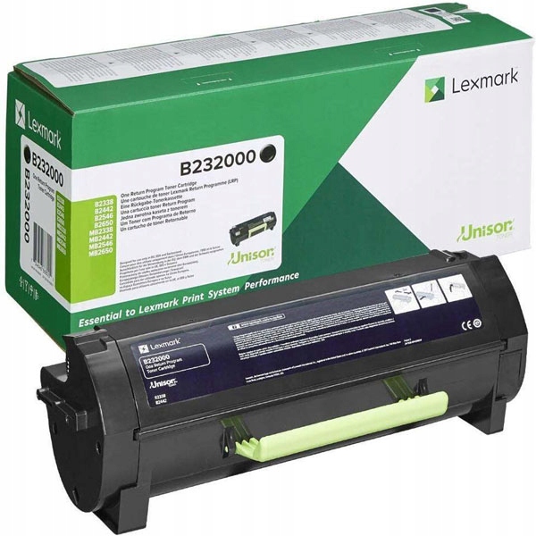 Toner org. Lexmark B232000 B2338 B2442 B2546 B2650