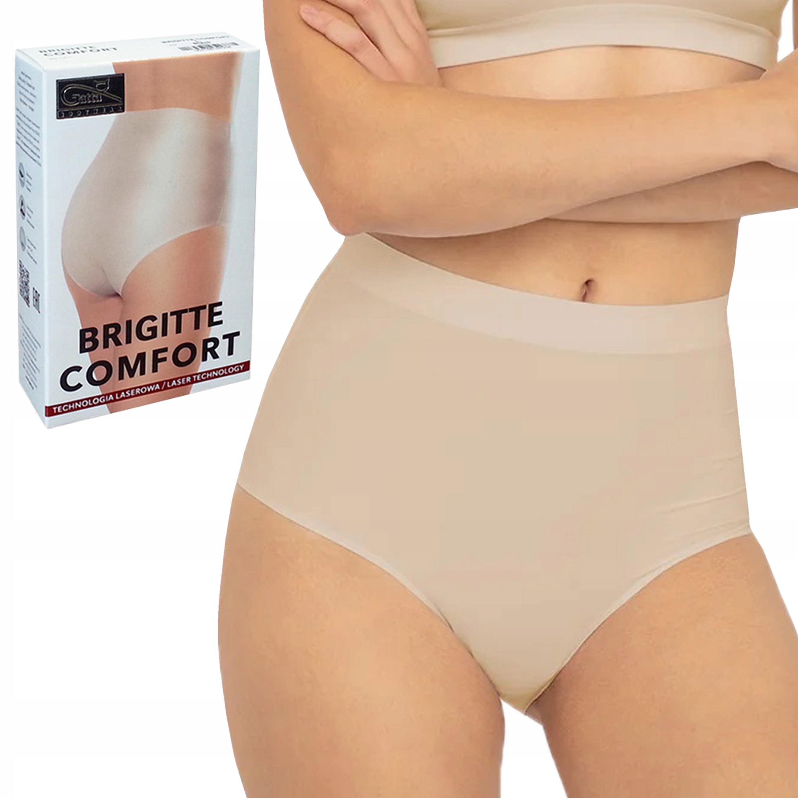 

Gatta Brigitte Comfort, figi bezszwowe, Beżowe, S