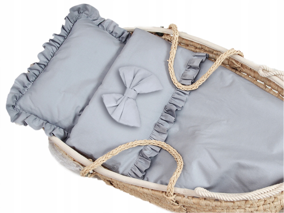 

Pościel do wózka gondoli kosza z Falbankami 4 el