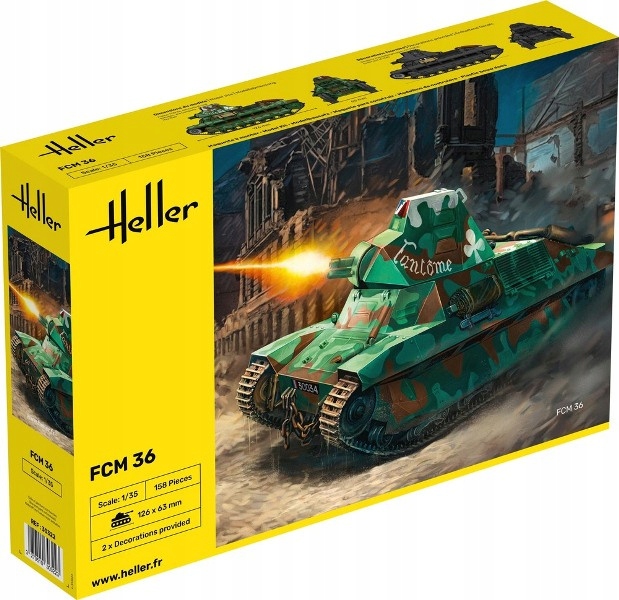 Heller 30322 Francouzský lehký tank Fcm 36 1:35