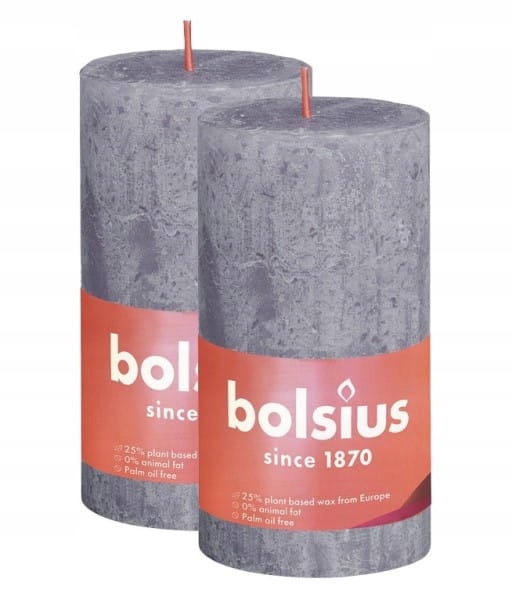 

Bolsius Świeca pieńkowa 130/68 matowa lawenda 1szt