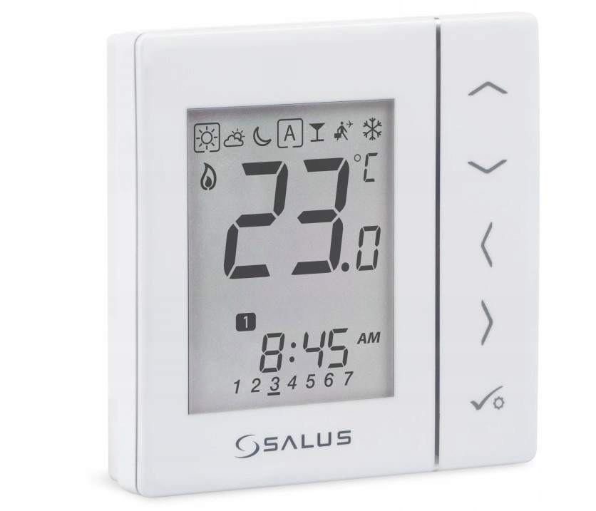 Ovládač VS30W Regulátor teploty Podomietkový kábel Biely Týždenný