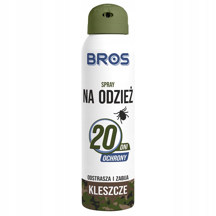 

Bros Spray na Odzież Odstrasz Zabija Kleszcze 90ml