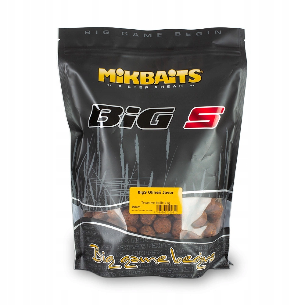 Mikbaits boilie BigS Oliheň Javor 20mm Balení: 10kg