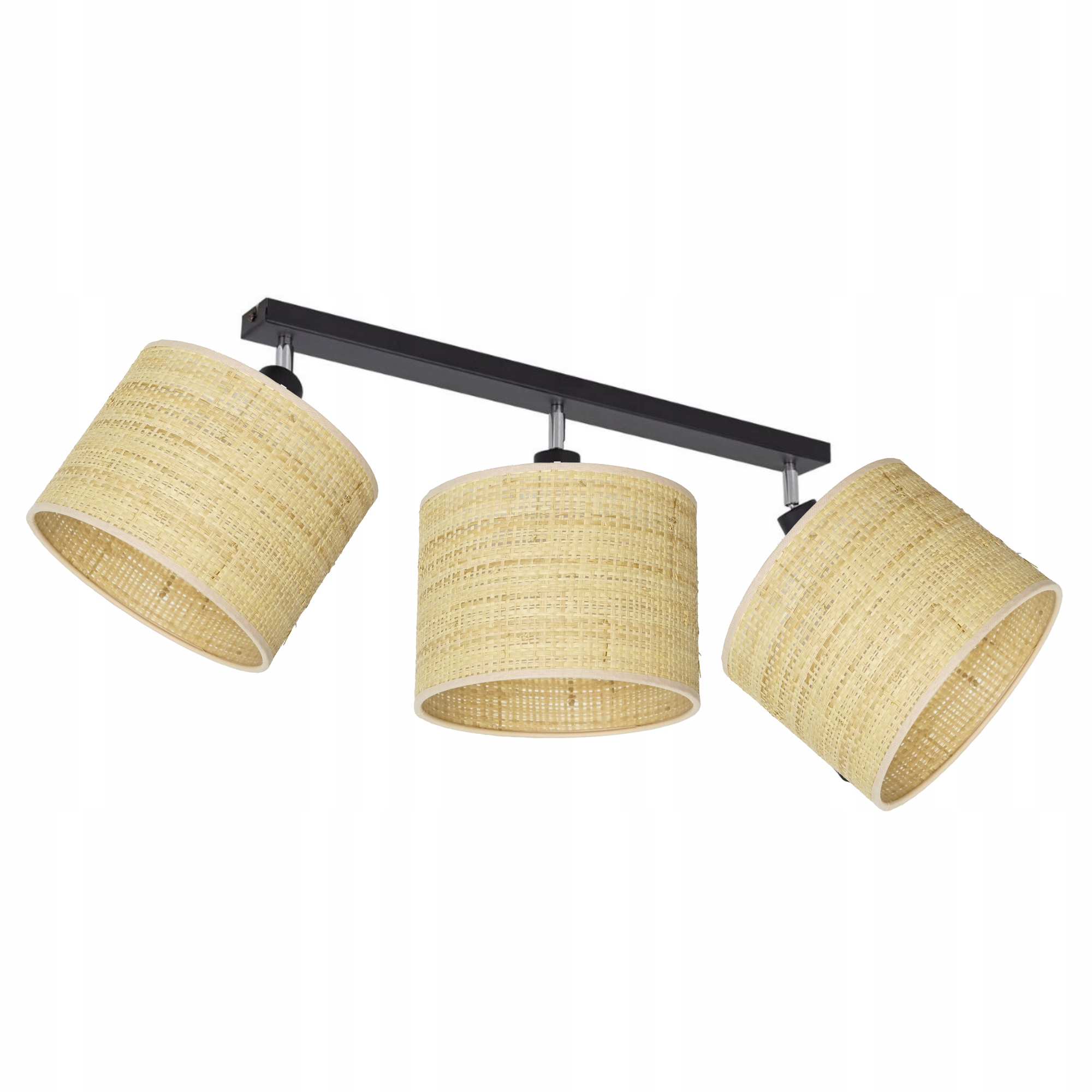 Lampa Stropná Škandinávska Nastaviteľná Poľsko Tienidlo Ratan E27 Led