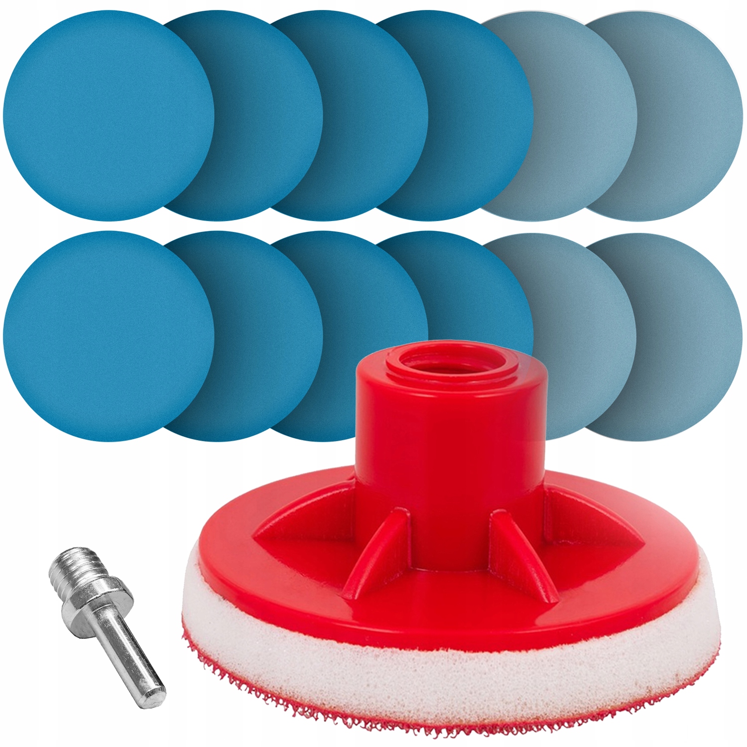 Zestaw Papier Wodny Krążki Ścierne Rzep Polerowania 75mm P800-P3000 Dysk