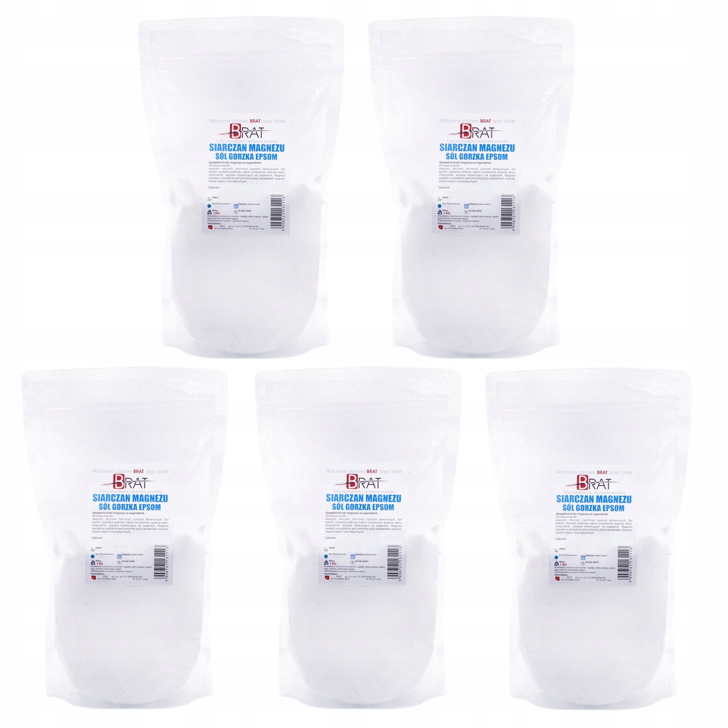 

Sól Gorzka Epsom 5kg czysty Siarczan Magnezu detox