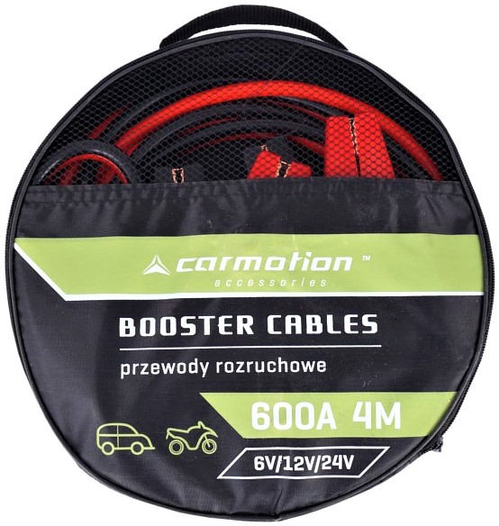 PRZEWODY ROZRUCHOWE KABLE 2x 600A 400CM NIEZAWODNE Długość 4 m