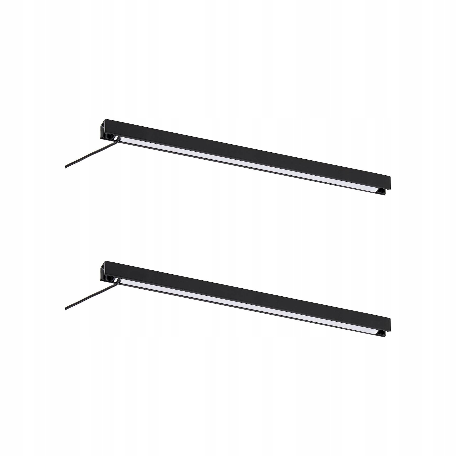 2 ks Led zatemňovací lišta do koupelny antracit 40 cm Silverglans