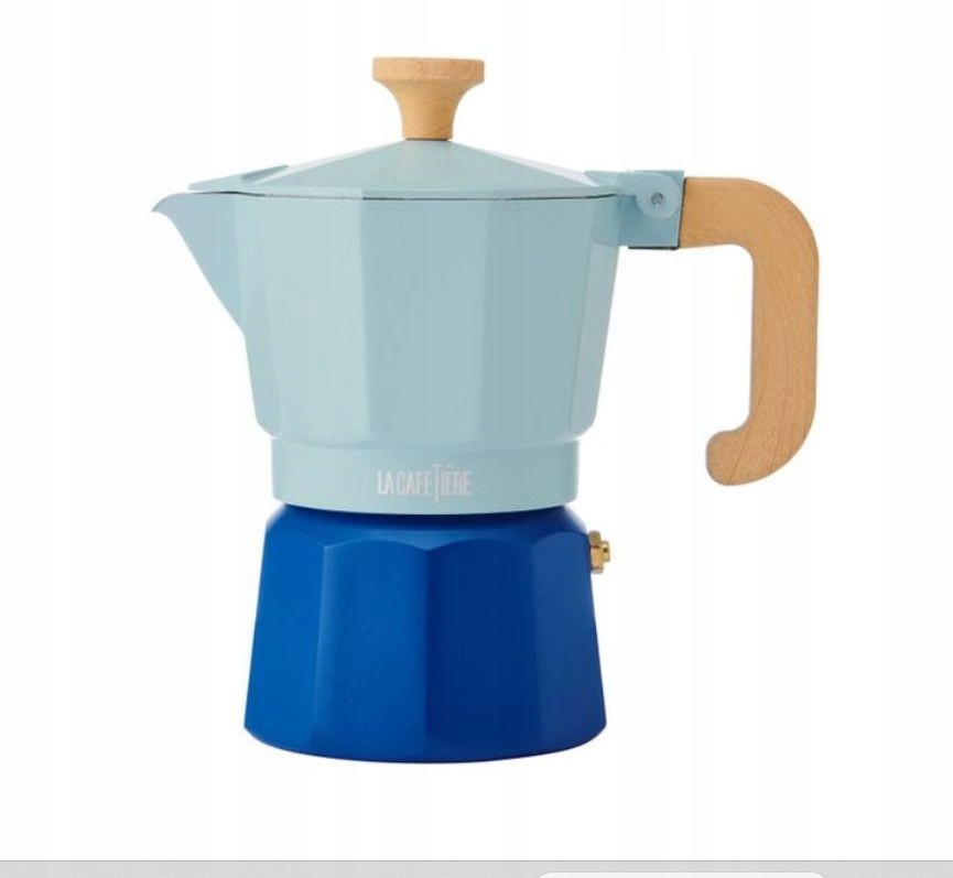Moka konvička pro 3 šálky, modrá