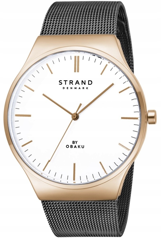 Nové Originální dámské hodinky Strand by Obaku S717LXVWMB zlaté, meshové
