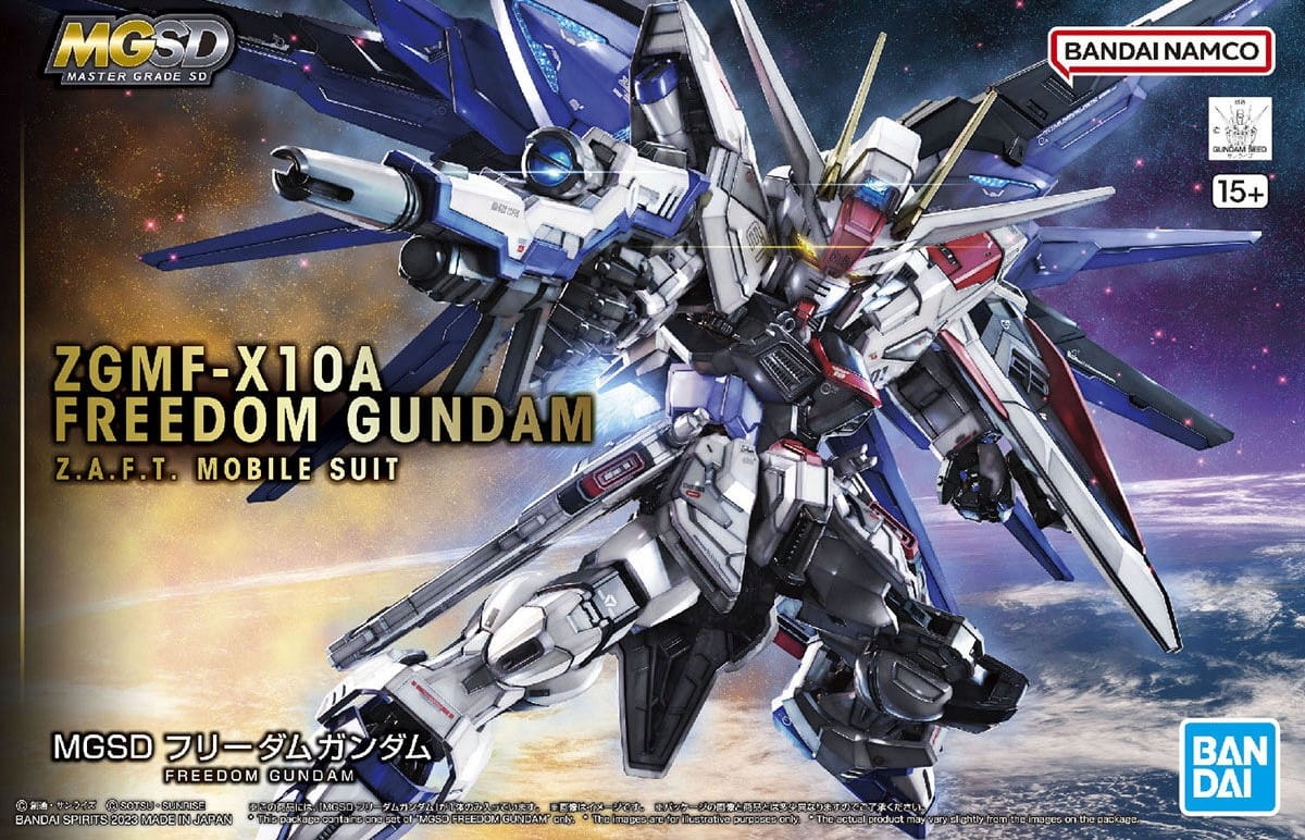 Bandai Model Gundam k sestavení Mgsd 1/100 Freedom Gundam 42578