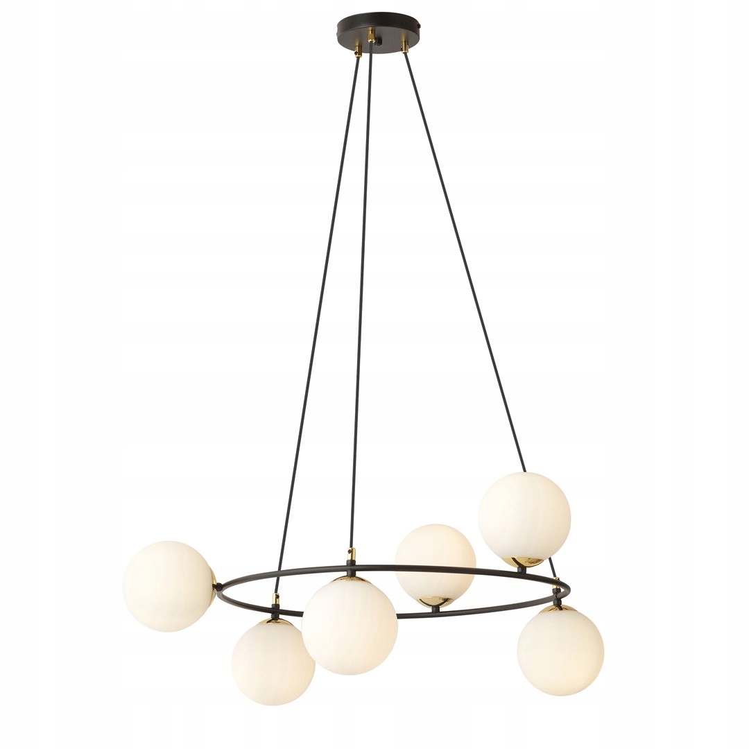 Závěsná lampa Emibig Azura 6 Bl Opal 6 světelné body E14