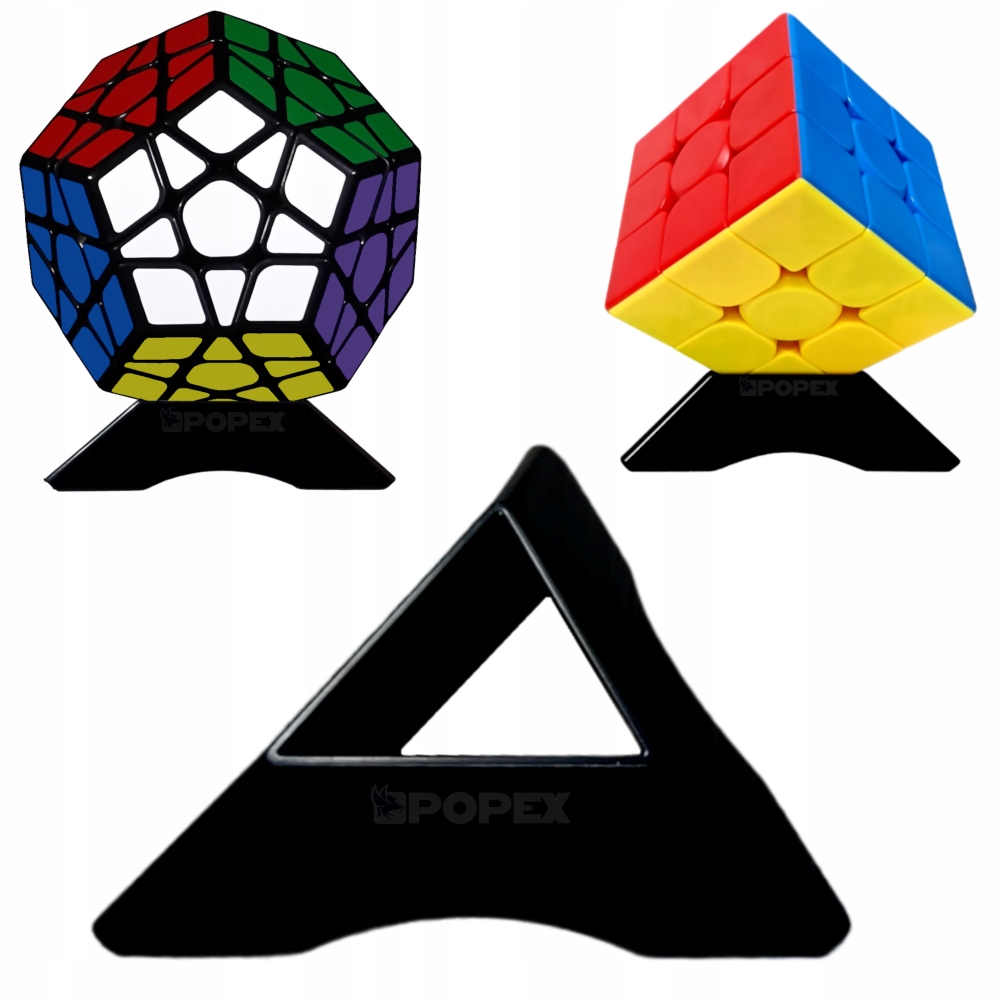 PODSTAWKA DO KOSTKI LOGICZNEJ - R U B I K A - UNIWERSALNA CZARNA