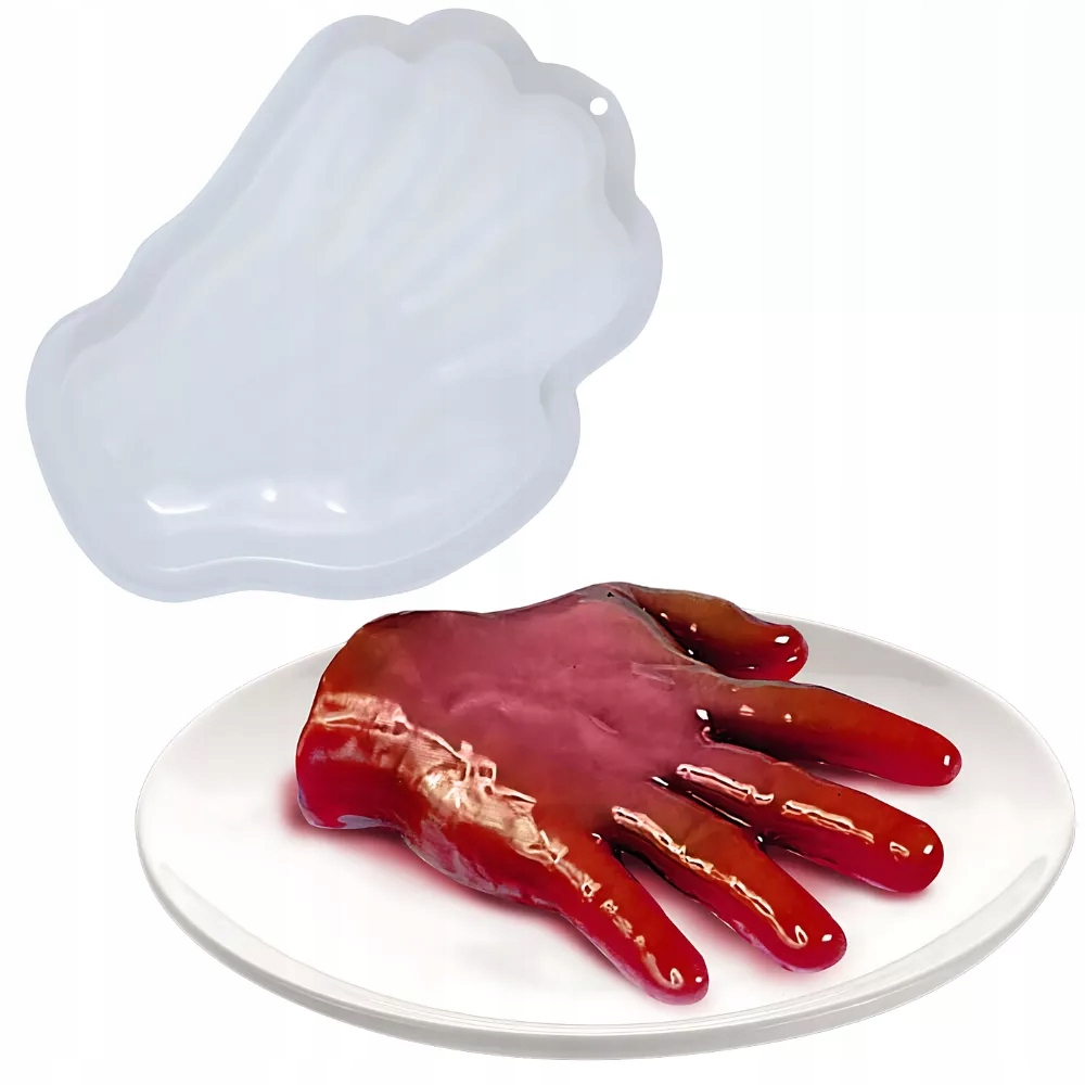 Foremka Forma ludzka DŁOŃ RĘKA na galaretkę HALLOWEEN 27cm