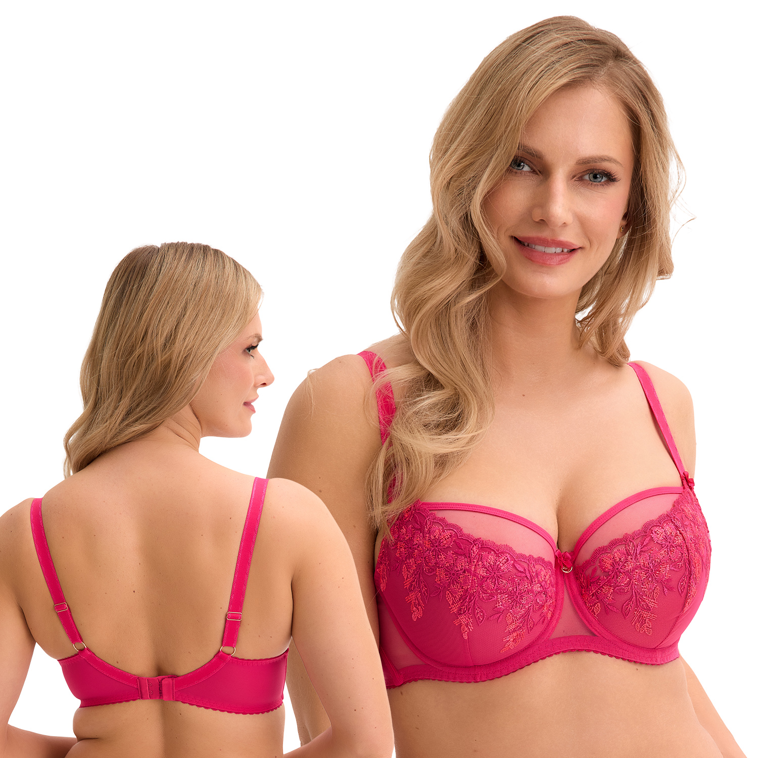 Gaia 1322 Rhea fuchsiová 95D polovyztužená podprsenka